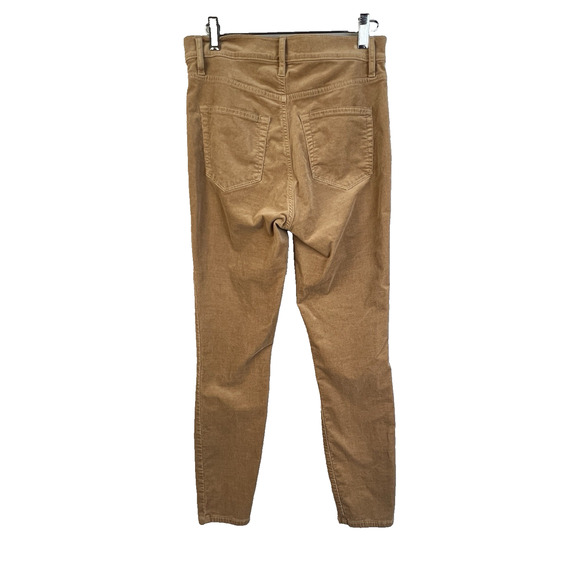 Made and Loved LOFT Corduroy High Waist Skinny Pants Size 4 27 Light Brown GORP - Picture 6 of 10